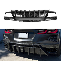 Pour 2020 up Corvette C8 Z51 Stingray forgé fibre de carbone 5vm Style diffuseur de pare-chocs arrière