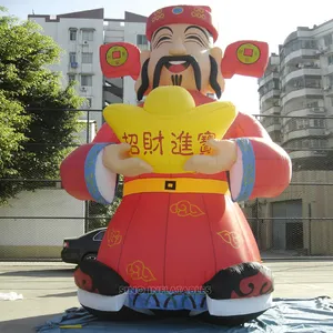 8 meters high giant China inflatable mascot for festival N events outdoor promotion