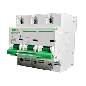 LVMA-Mini disyuntor solar PV MCB para protección de circuitos, dispositivo de 1P, 2P, 3P, 4P, 63A, 100A, 125A, 250V, 500V, 800V, 1000V - Product Image 4