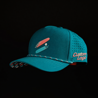 Casquette de golf cinq panneaux avec logo brodé personnalisé, haute qualité, faible MOQ, fermeture Velcro, boucle coulissante, style rétro classique pour femme