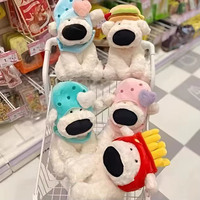 Pluche dierenrugzak hond met sjaal winter cadeau op maat katoen PP katoen gevuld zacht pluche knuffel schattig grappig uniseks