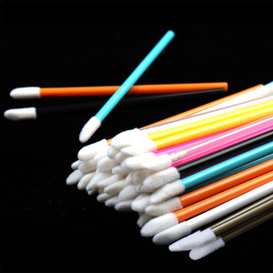 50pcs Flocking Hollow <b>Holder</b> Brush Disposable Lip Scrub Eyeshadow Lash Tint <b>Makeup</b> Applicator - Product Image 2