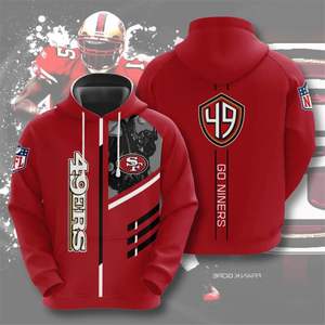 Los fabricantes venden directamente Amazonss Venta caliente equipos de fútbol hombre deportes hip hop logotipo personalizado NFL deportes sublimación sudaderas con capucha - Product Image 5