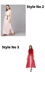 Compre Vestido Rojo Occidental de Primera Calidad con Color y Talla Personalizables Disponibles, Vestido Occidental Moderno para Mujer - Product Image 2