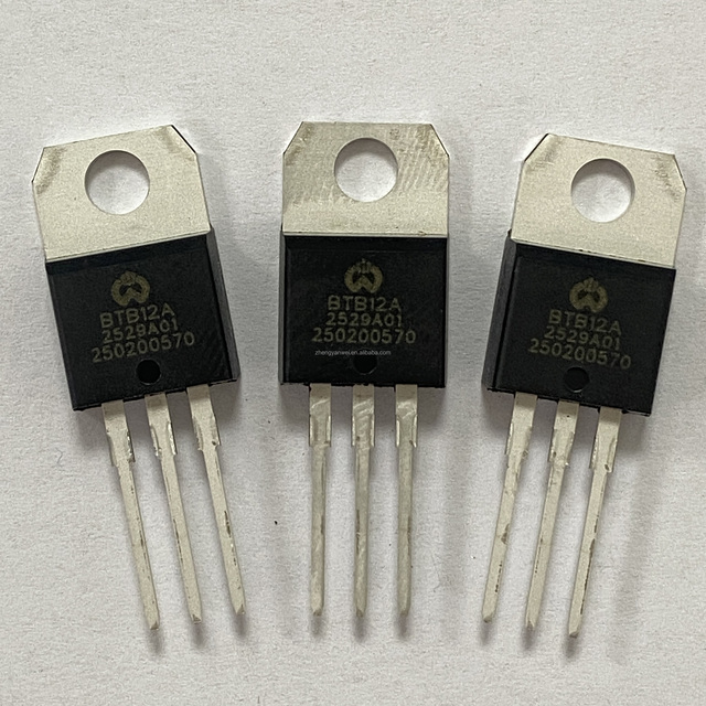 BTB12A 12A 600V Triac Thyristor TO-220 Non-Insulated AC Switch Device