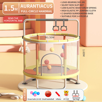 Trampoline d'intérieur pour enfants avec filet de protection, 10 pieds, en PVC et mousse, pour les sauts des enfants à domicile