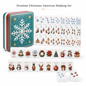 MeldVerse - Juego de Mahjong Americano de Lujo Estético, Acrílico Premium, 4 Jugadores, Personalizado, Duradero, Portátil, para Noches Familiares y Festivas - Product Image 1
