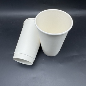 12/16oz doppia parete bianco cartone di <span class=keywords><strong>carta</strong></span> tazza di caffè con coperchio PS tazza di caffè <span class=keywords><strong>bicchieri</strong></span> caldi - Product Image 3