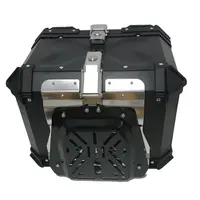 Caja superior de aluminio para motocicleta, personalizada, resistente al agua, 45L