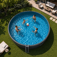 Bain de glace gonflable en PVC Drop Stitch pour extérieur, sur mesure, vente en gros, piscine de plongeon froid, spa de thérapie hors sol
