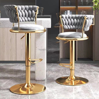 Tabouret de bar haut, pouvant être relevé, luxe léger, haut de gamme, pour la maison