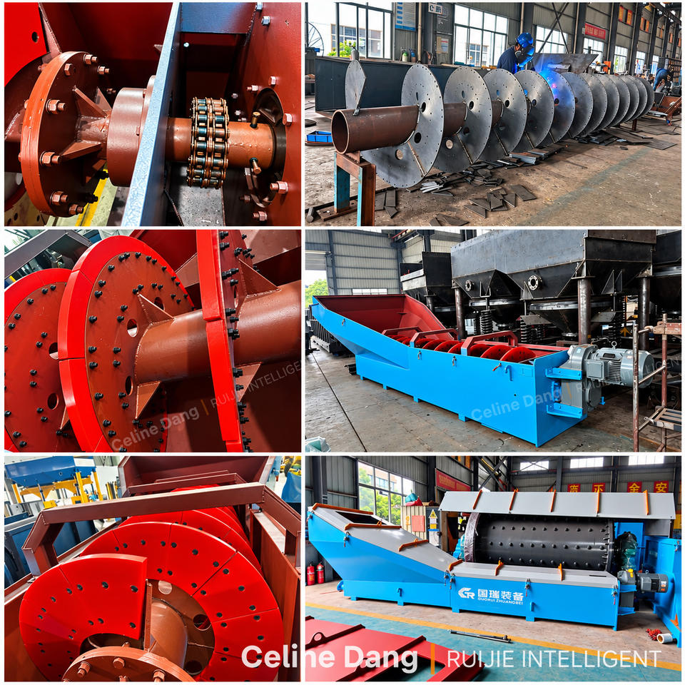 Screw Impeller Sand Washing Machine 80-120 TPH for Gold Mining & Quarry ...