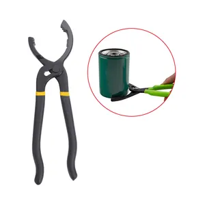 12 Inch Heavy Duty Oil Filter Pliers Plastic Coated Adjustable Car Oil Filter Wrench Plier Oil Filter Wrench