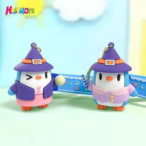 Lindo creativo Magic Academy pequeño pingüino llavero bolsa de <span class=keywords><strong>goma</strong></span> colgante para hombres y mujeres al por mayor - Product Image 2
