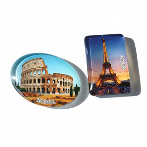 Imán de Refrigerador Personalizado con Logotipo, Recuerdo Turístico Mundial, Imán Promocional 3D con Adhesivo de Cristal, París, <span class=keywords><strong>Roma</strong></span> - Product Image 3