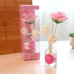 Explosive Diy flameless diffuser essential oil stick flower set for deodorization and fresh air