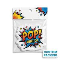 Pegatinas de Vinilo Personalizadas de Primera Calidad, Calcomanías con Logotipo de Mascota de Arte Pop Colorido, Etiquetas Personalizadas Impermeables para Promoción de Marca