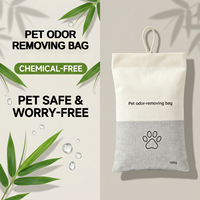 Sac purificateur d'air réutilisable au charbon actif, éliminateur et absorbeur naturel d'odeurs d'animaux pour la maison, la voiture et les zones résidentielles pour animaux, logo personnalisé OEM