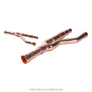 Kits de Conexión en Y de Cobre Personalizables OEM, Técnicas de Estampado, Piezas de Aire Acondicionado con Cabezal de Plomería para Uso Industrial - Product Image 2
