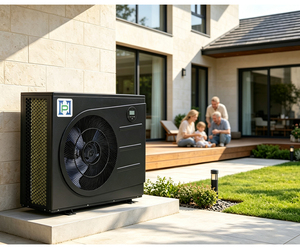 Pompe à chaleur pour piscine 380V à onduleur, réfrigérant R32, chauffe-eau à source d'air, autonome, extérieur, pour piscine commerciale - Product Image 1