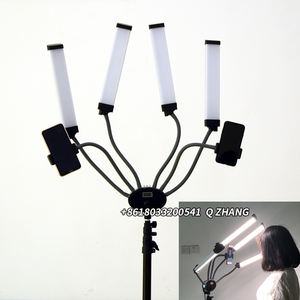 Yeux Maquilleur 96w 9600lm Vidéo Quatre Bras Lumière <span class=keywords><strong>FX</strong></span>-800II avec Support/Sac Bi Couleur Dimmable Selfie Lampe <span class=keywords><strong>Maquillage</strong></span> Lumière 95RA - Product Image 2