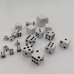 Dice D6 16mm Wholesale 16mm D6 Black Dice With White Dot Cheaper Round Dice