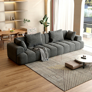 आधुनिक लक्जरी इतालवी डिजाइन बुना हुआ कपड़ा सोफा एक सीट फोशान संग्रह - Product Image 6