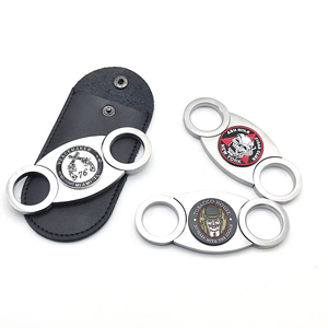 Nouveautés 2026 OCEAN Classic Coupe-cigares multifonctionnel en acier inoxydable avec logo personnalisé pour fumer - Product Image 1