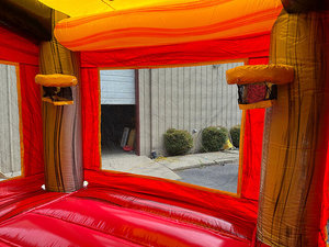 Castillo inflable con tobogán para alquiler comercial en fiestas al aire libre - Product Image 6