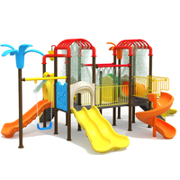 Grand parc d'aventure pour jardin, aire de jeux aquatique extérieure pour enfants