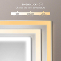 Ecran tactile intelligent rétroéclairé Led, lumière Led, miroir de salle de bain avec connexion Wifi