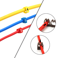 1.5mm ~ 6mm2 chiffres arabes M Type CAT 6 Clip réseau Ethernet fil numéro étiquette Tube câble marqueur