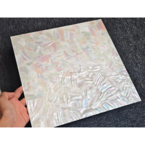 ขายตรงจากโรงงาน แผ่นมุกน้ำจืดสีขาว ขนาด 14*24 และ 30*30 ซม. สำหรับงานเฟอร์นิเจอร์และงานฝังผนัง พื้น (มีตัวเลือกแบบยืดหยุ่น) - Product Image 1