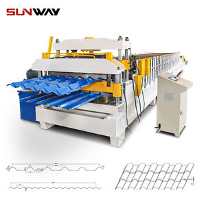 더블 레이어 롤 성형 기계 롤포머 금속 루핑 골판지 강판 벽 패널 타일 만들기 기계 - Product Image 1