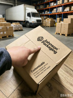 Cartons d'expédition personnalisés haut de gamme, écologiques, grand format, en carton ondulé, laminés mats, gaufrés et robustes pour