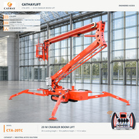 Nacelle araignée chenillée télécommandée proportionnelle 30-50 pieds avec moteur Honda Kubota EPA pour l'élagage des arbres et les travaux de construction extérieurs