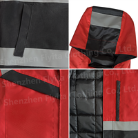Veste de travail de sécurité réfléchissante à haute visibilité personnalisée, imperméable et coupe-vent, pour la construction industrielle, en polyester