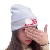 Chapeau d'hiver de créateur de mode chapeau de bonnet Jacquard américain avec des lettres grecques pour les filles de sororité pour les voyages d'affaires à la plage