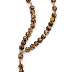 Corde en résine Chapelet Perles Collier de Prière Catholique Croix Béni par le Pape François - Product Image 3