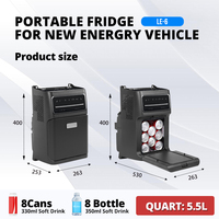 Colku 2023 LE-6 nouvelle énergie véhicule réfrigérateur 5.5L congélateur Portable avec compresseur voiture accoudoir réfrigérateur pour LI AUTO L7