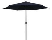 Parasol rond tout en fer, 2.3m, 7.5 pieds, jardin extérieur, restaurant, plage, pôle central, parasol