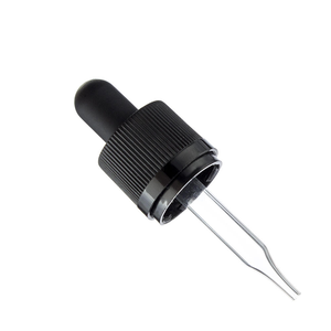 Nhà Máy Nhà sản xuất Matte đen hiển nhiên nắp ống nhỏ giọt din18 DIN 20 DIN 24mm giả mạo bằng chứng ống nhỏ giọt tinh dầu nắp ống nhỏ giọt - Product Image 2