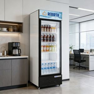 Equipo de Refrigeración Comercial de 3 Puertas, Refrigerador Vertical, <span class=keywords><strong>Vitrina</strong></span> Refrigerada, Refrigerador Usado en Supermercados, Congelador Comercial - Product Image 2