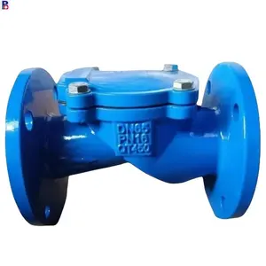 Chinese supplier for sewage ggg50 body PN16 non return valve rubber flap check valve