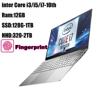 15.6 inç dizüstü 1920x1080 IPS dizüstü 12GB RAM 1TB SSD dizüstü bilgisayarlar pencere 10 Intel core i3/i5/i7-10th Wifi parmak İzi bilgisayarı