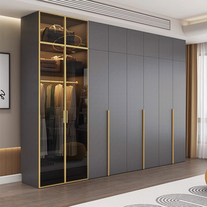 Tủ quần áo hiện đại bền bỉ có cửa trượt & kệ tùy chỉnh để sắp xếp đồ đạc trong nhà, phòng ngủ & phòng tập thể dục cho khách sạn - Product Image 3