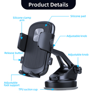 2024 accessoires de téléphone portable montage sur tableau de bord support de téléphone de voiture support de supports de voiture ventouse pour voitures électroniques