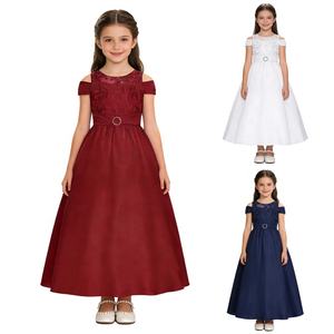 ชุดเดรสเด็กผู้หญิงอายุ 6-16 ปี ล่าสุด สไตล์ชุดดอกไม้ ชุดราตรีงานเลี้ยงทรงเอไลน์ ชุดยาวสำหรับงานแต่งงาน งานประกวด ดีไซน์สวยงาม ขายส่ง - Product Image 1