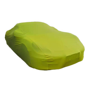 Cubierta elástica amarilla personalizada de 200gsm para interiores, cubierta elástica súper suave para garaje - Product Image 3