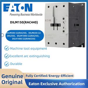 Contactor y Arrancador de Motor <span class=keywords><strong>EATON</strong></span> Moeller <span class=keywords><strong>DILM150</strong></span>(RAC440) con Excelente Extinción de Arco para Sistemas de Automatización Industrial - Product Image 1